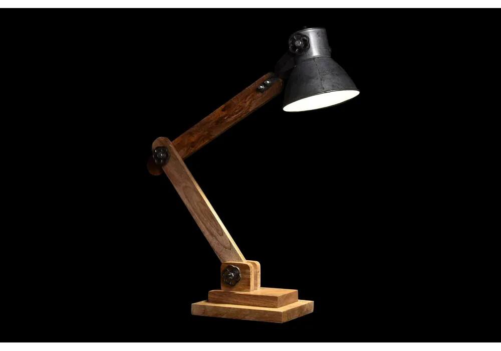 Lampada da tavolo DKD Home Decor Argentato Marrone 220 V 50 W (50 x 15 x 65 cm)