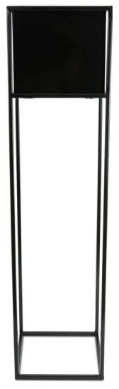 Portafiori 90x24 cm nero