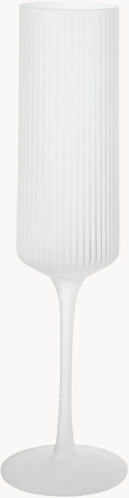 Set di 2 flute da champagne in vetro soffiato Ripple