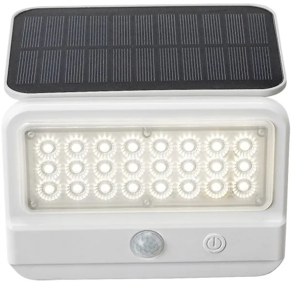 Rabalux 77090 - Lampada solare da parete FLAXTON LED/7W/3,7V IP54 bianco