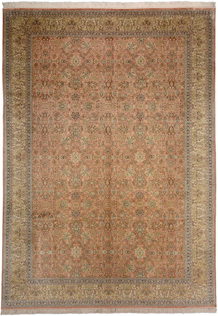Cashmere Silk Tappeto orientale 330 x 240 Beige (Indian) Annodato A Mano