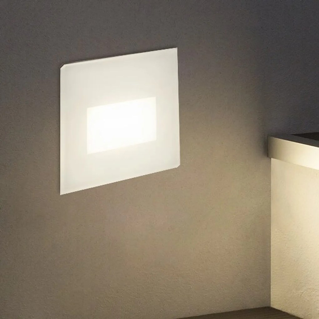 Segnapasso LED per Scatola 503 3.5W IP65 - Antiabbagliamento Colore Bianco Caldo 2.700K
