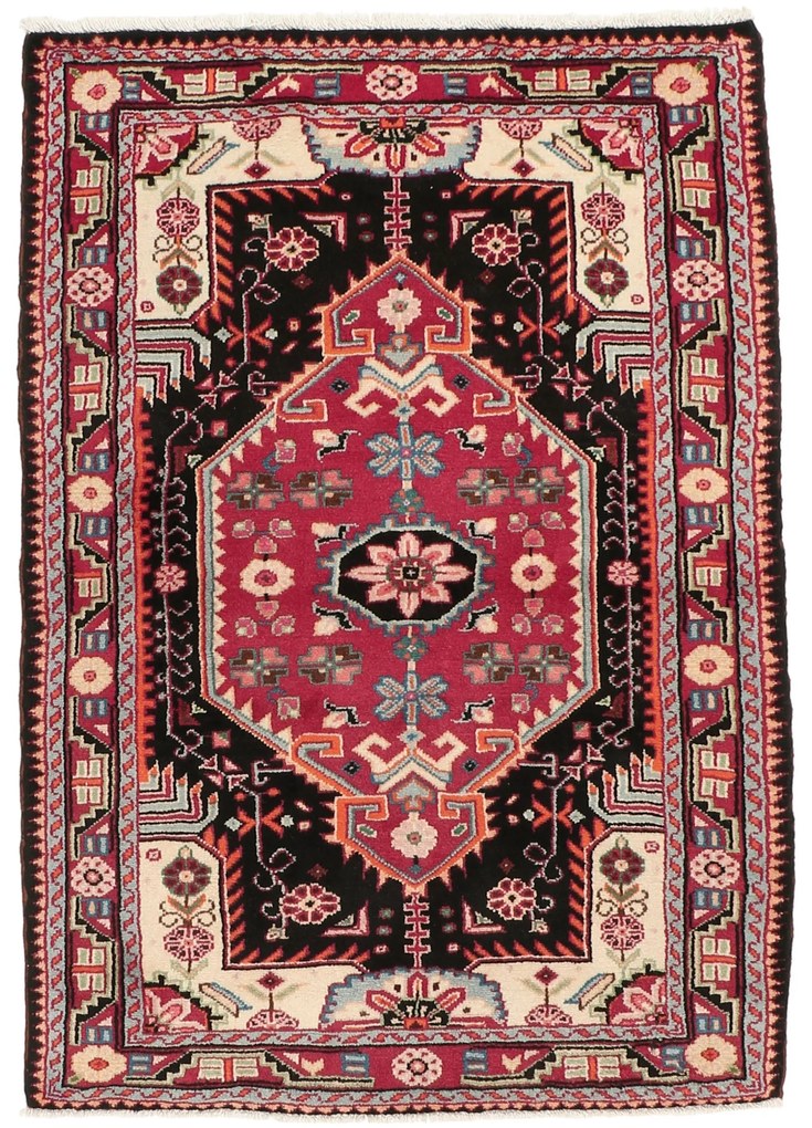 Hamedan Tappeto persiano 140 x 90 Blu (Iran) Annodato A Mano