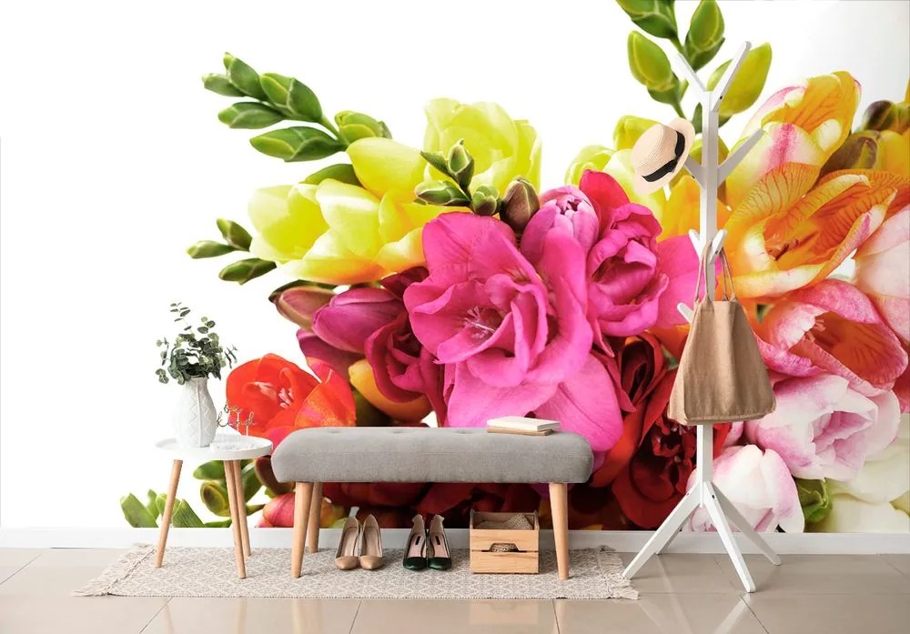 Carta da parati – Bouquet di fresie