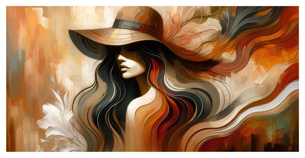 Quadro su tela – Donna elegante