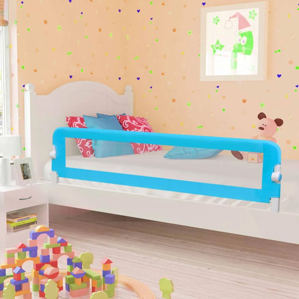 Sponde Letto Di Sicurezza Per Bambini Blu 180x42cm Poliestere /
