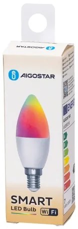 Lampadina LED RGBW dimmerabile C37 E14/6,5W/230V 2700-6500K Wi-Fi - Aigostar
