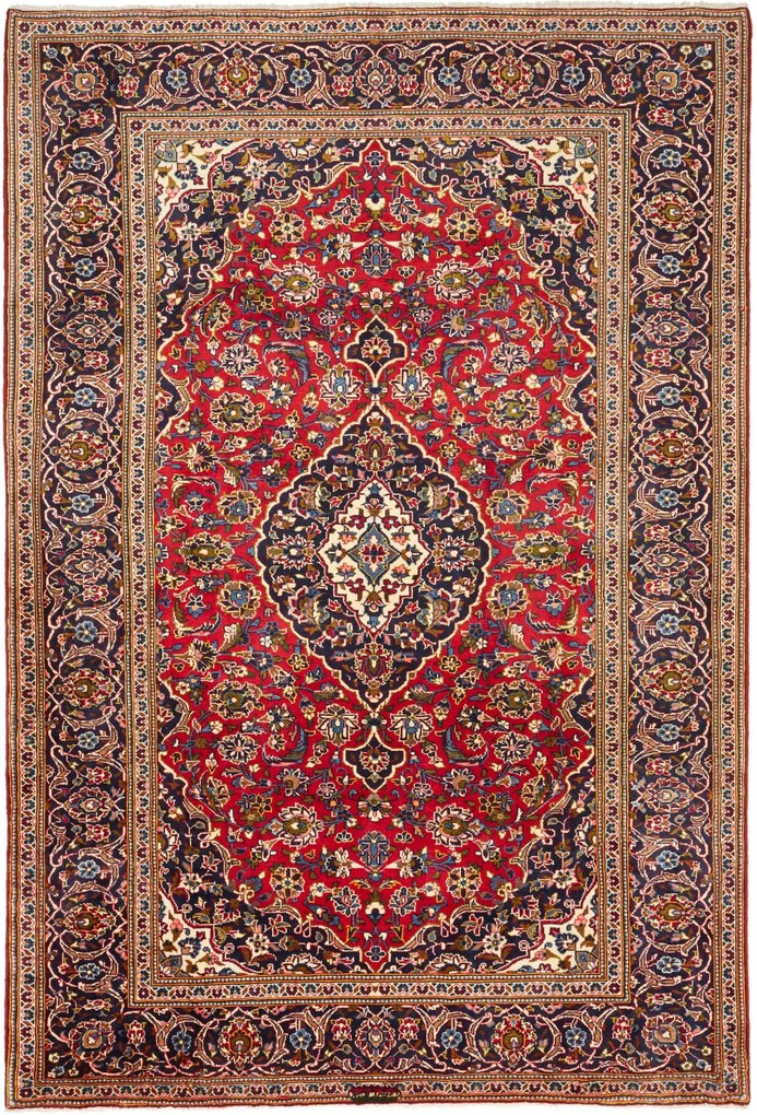 Kashan Tappeto persiano 300x210 Rosso (Iran) Annodato A Mano
