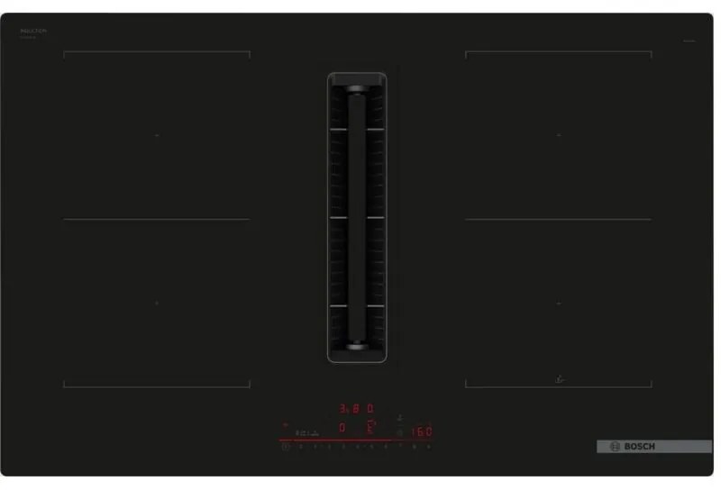 Bosch - piano cottura a induzione sottovuoto 4 fuochi 7400w nero - PVQ811H26E