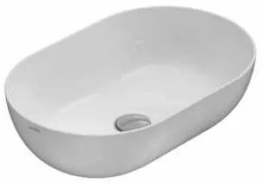 Globo T-edge Lavabo 54x36 da Appoggio in ceramica Bianco Lucido