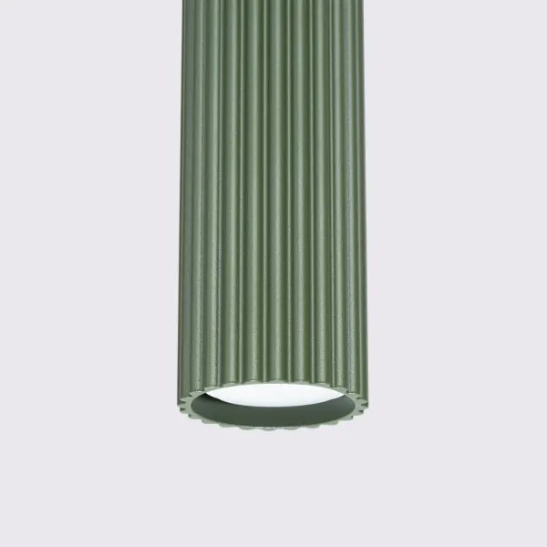 Sollux SL.1613 - Lampadario a sospensione con filo KARBON 3xGU10/10W/230V verde