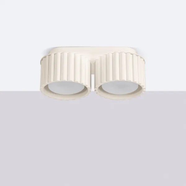 Sollux SL.1793 - Faretto AURA 2xGX53/10W/230V, crema