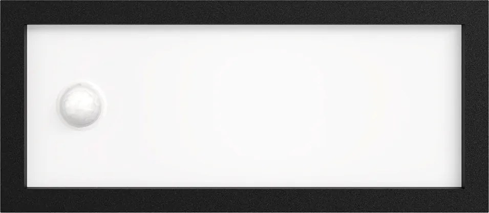 Applique con Sensore Movimento E27 IP65 FLUTE per esterno - Nera