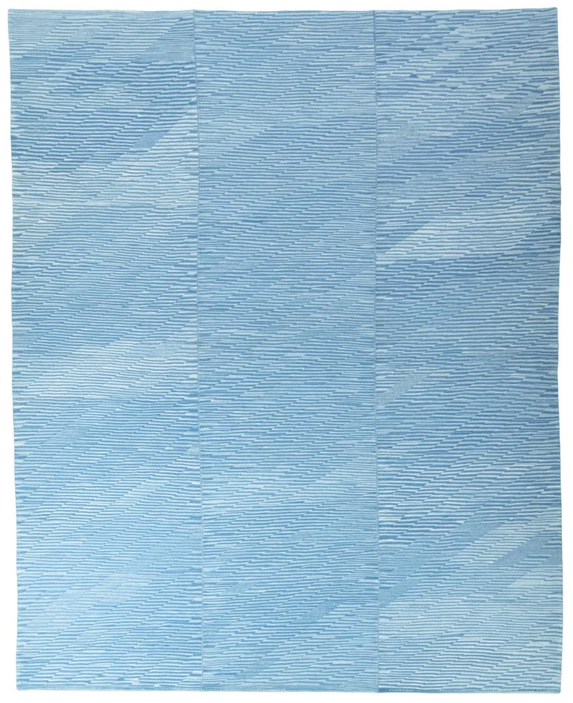 Kilim Tappeto 320 x 400 Blu (Iran) Tessuto A Mano