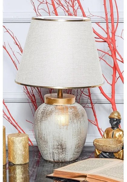 Lampada da tavolo 1xE27/40W/230V oro/beige