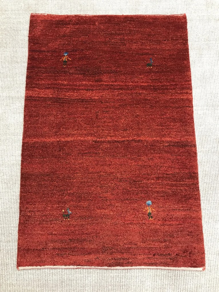 Gabbeh Tappeto persiano 120 x 80 Rosso (Iran) Annodato A Mano