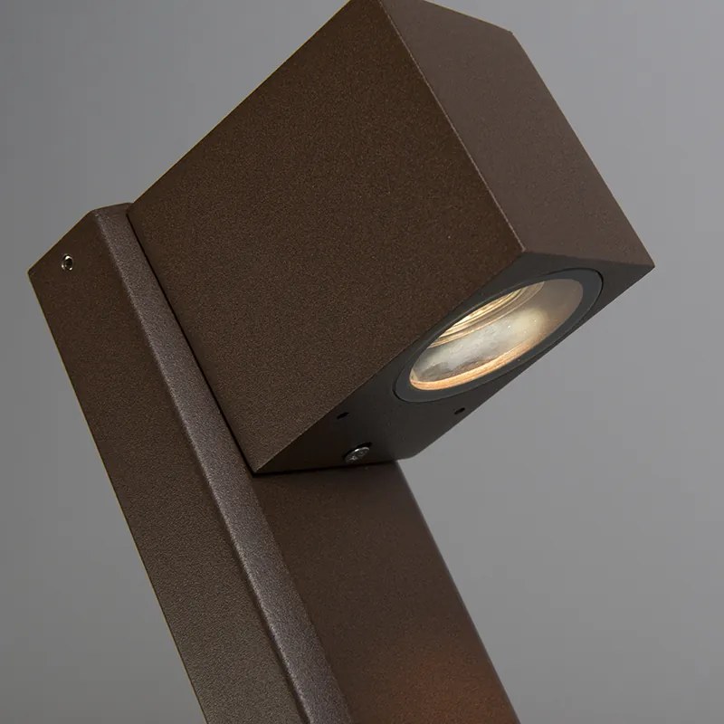 Lampada da terra smart da esterno marrone ruggine 65 cm IP44 incl. WiFi GU10 - Baleno