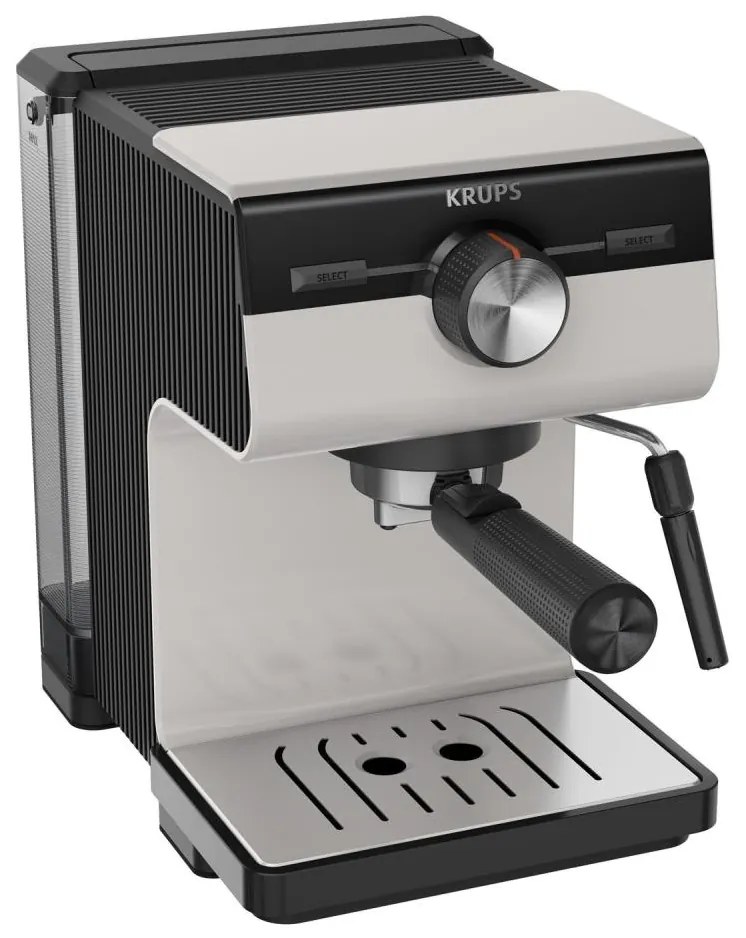 Krups - Macchina da caffè a leva per two tazze AUTHENTIC 1450W/230V grigio