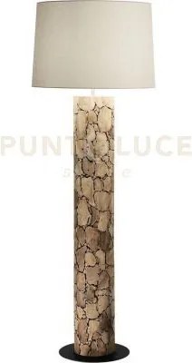 Piantana xylo in legno naturale 1 luce attacco e27 h.170cm d.60cm c...