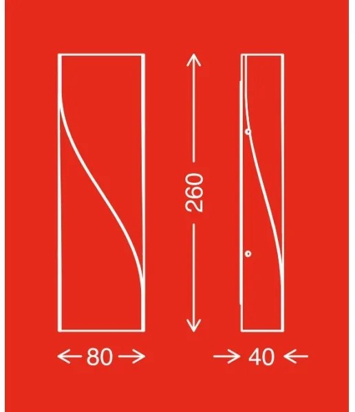 Telefunken 312704TF-Applique a LED da esterno 2xLED/5,5W/230V IP44 argento