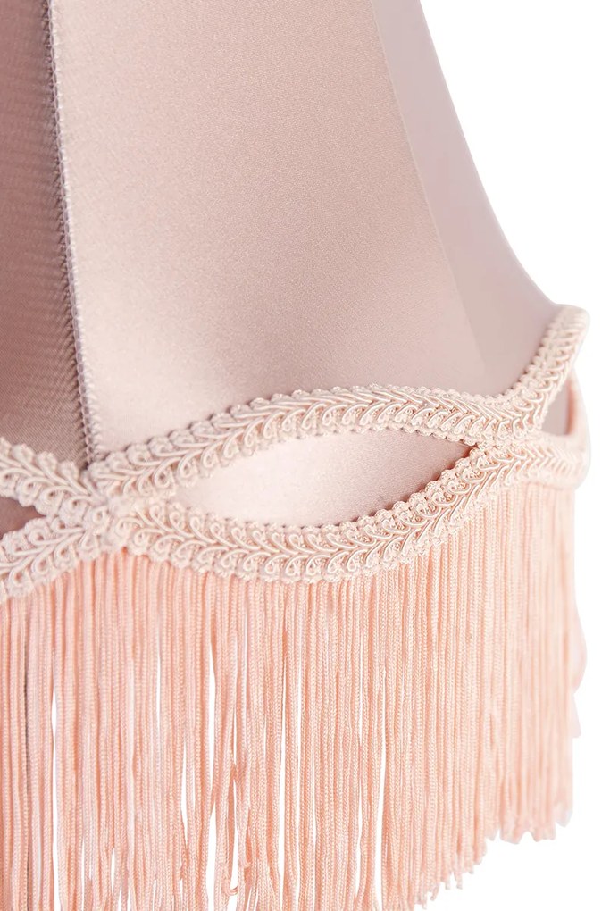 Lampada da tavolo classica nera con paralume rosa Granny 30 cm - Simplo