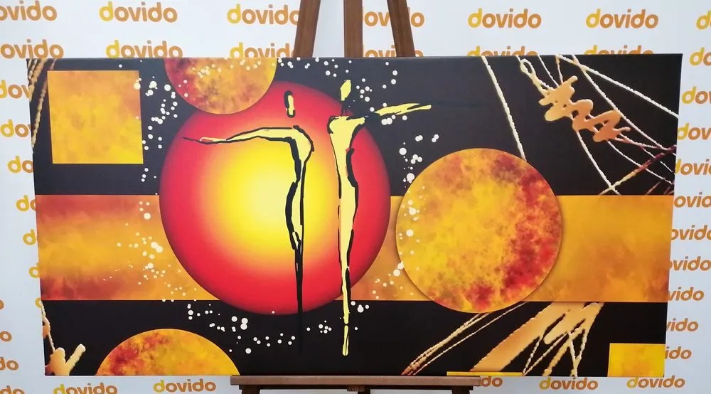 Quadro su tela – Coppia innamorata etnica