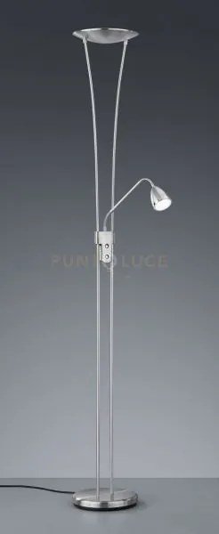 Arizona piantana led 19w 2200lm 3000k acciaio colore nickel opaco h...