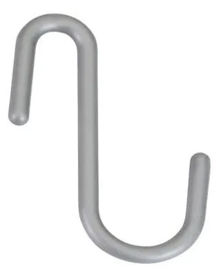 Set di ganci da appendere argentati in plastica 6 pz City – Metaltex