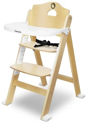 Lionelo - Seggiolone 3 in 1 per bambini FLORIS Bianco Naturale