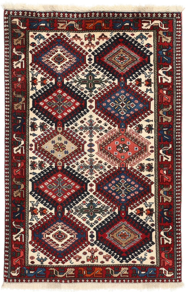 Yalameh Tappeto persiano 130x80 (Iran) Annodato A Mano