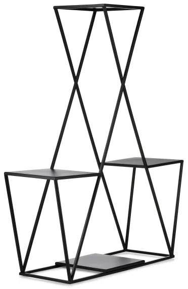 Portafiori 95x78 cm nero