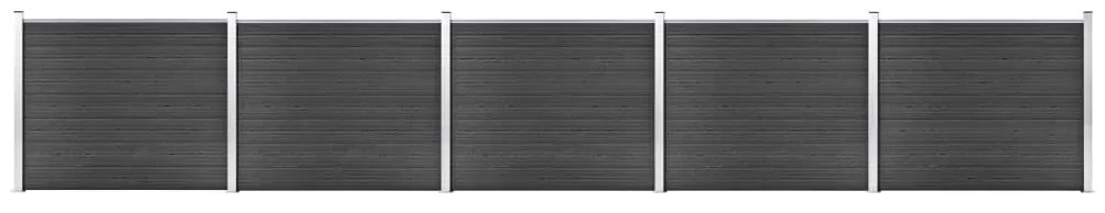 Set Pannello Di Recinzione İn Wpc 872x146 Cm Grigio /