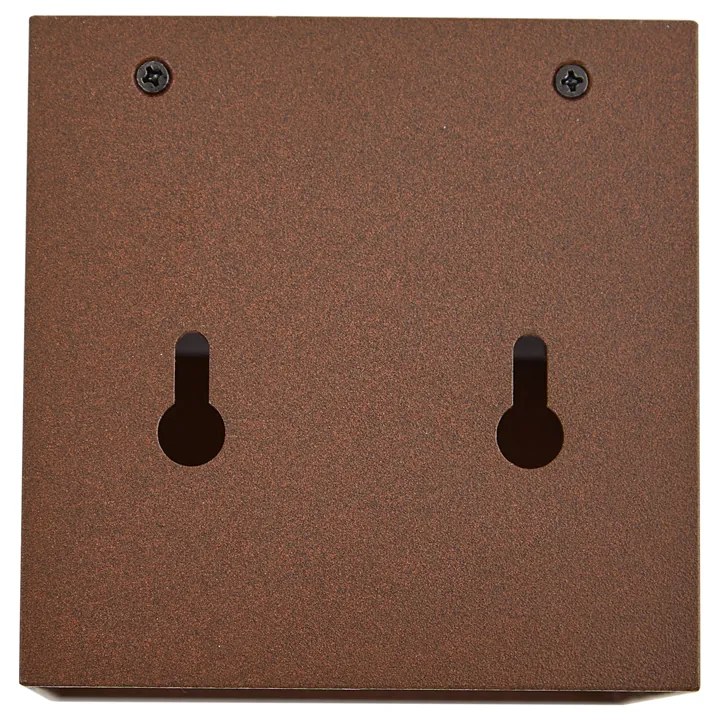 Lampada da parete per esterni marrone ruggine con LED 2 luci IP65, dimmerabile e solare - Charlene