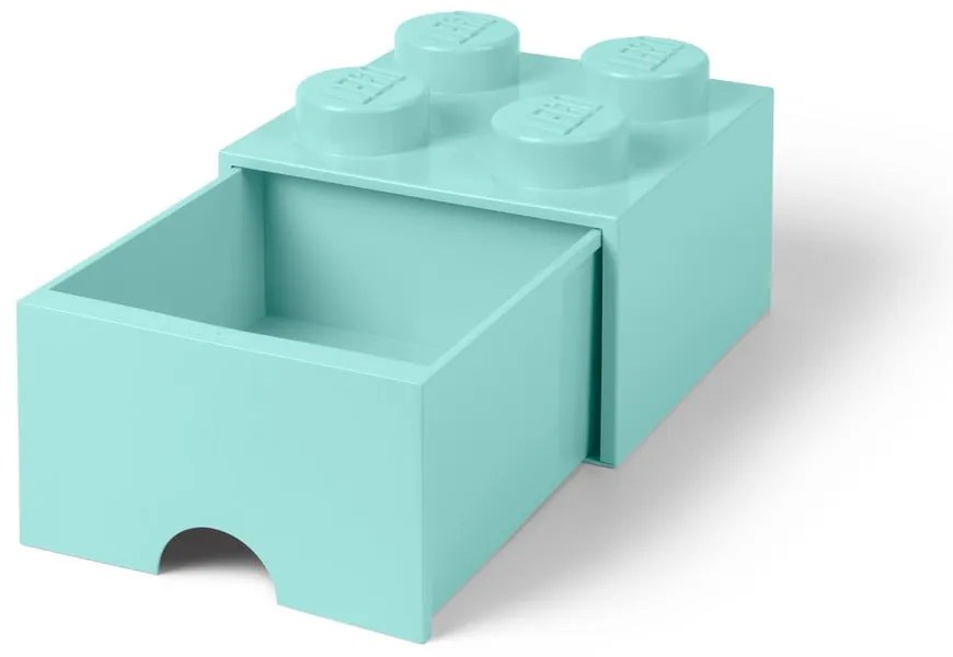 Scatola portaoggetti azzurra quadrata - LEGO®