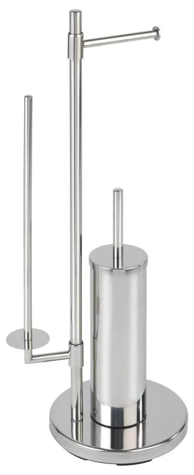 WENKO 22512100 - Scopino WC UNIVERSALO NEO 30x73 cm acciaio inox/argento