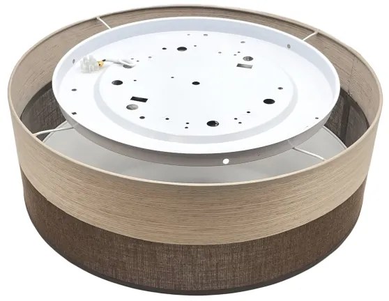 Plafoniera LED SIRJA WOOD LED/36W/230V diametro 45 cm marrone/quercia