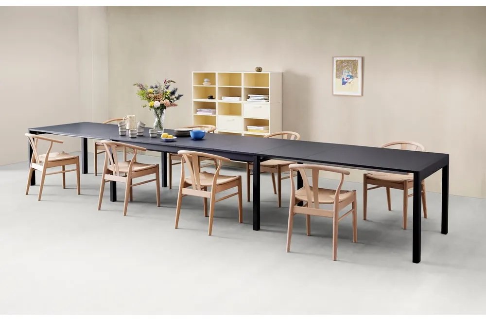 Tavolo da pranzo pieghevole con piano nero 96x220 cm Join by Hammel - Hammel Furniture