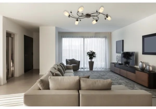 Globo 60800623X - Lampadario a plafone VENEZIA 6xE14/40W/230V