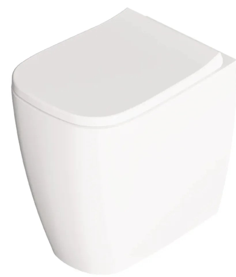 Wc a Terra Senza Brida Traslato Alice Ceramica "Wunder" Bianco Lucido