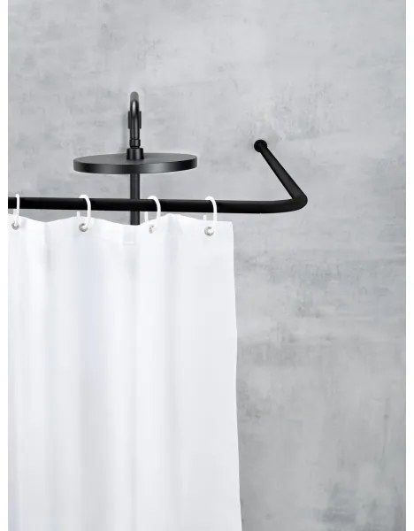 WENKO 23565100 - Asta 2x2 cm nera