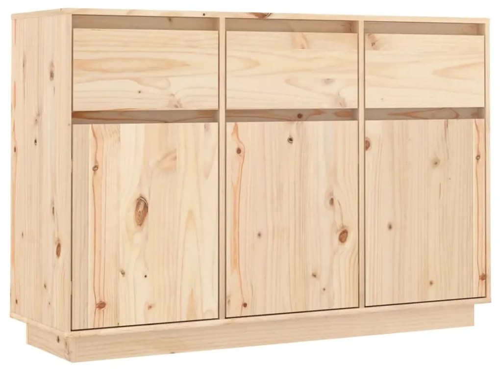 Credenza 110x34x75 cm in legno massello di pino