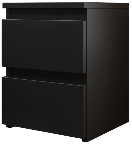Comodino MALWA 40x40 cm opaco nero