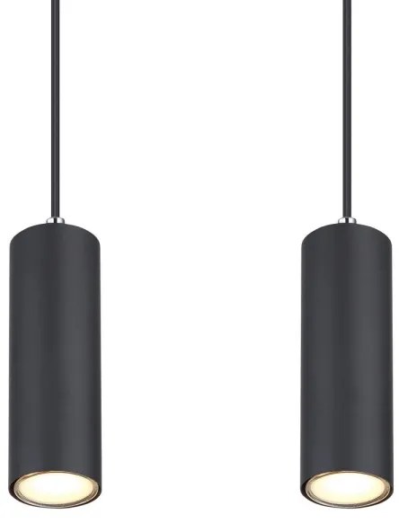 Globo 57911-4HB - Lampadario a sospensione con filo ROBBY 4xGU10/35W/230V nero