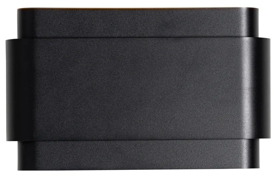 Applique da parete industriale nera 2 luci - Coen