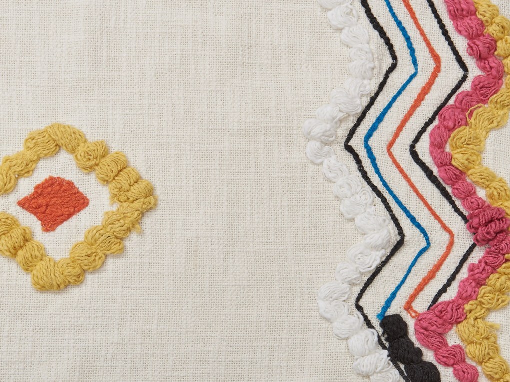 Coperta cotone multicolore 130 x 180 cm MORENA Beliani