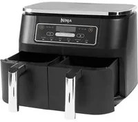 Ninja af300 doppia 7,6 l indipendente 1690 w friggitrice ad aria calda nero - 144568