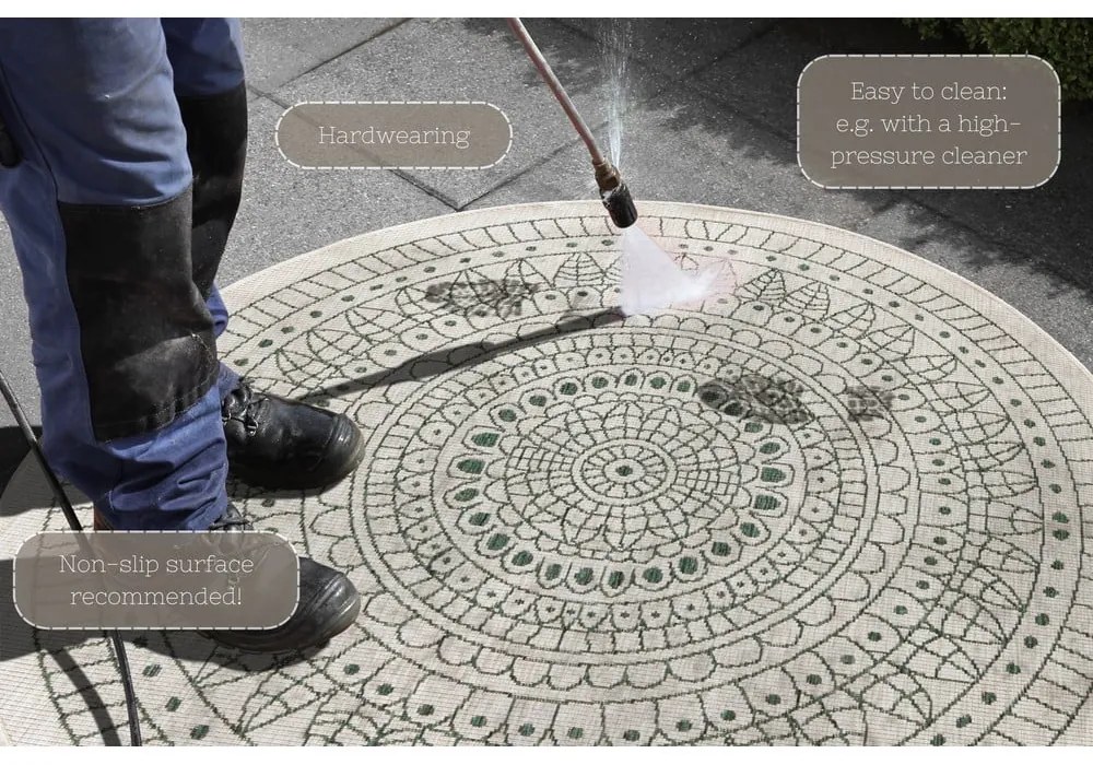 Tappeto verde per esterni , ø 200 cm Porto - NORTHRUGS