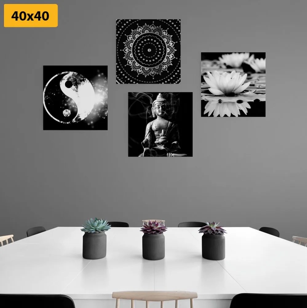 Set di quadri – Feng Shui in bianco e nero