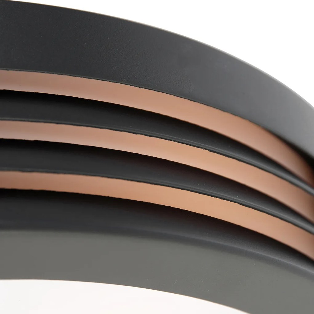 Applique da parete moderna antracite IP44 - Hurricane 1