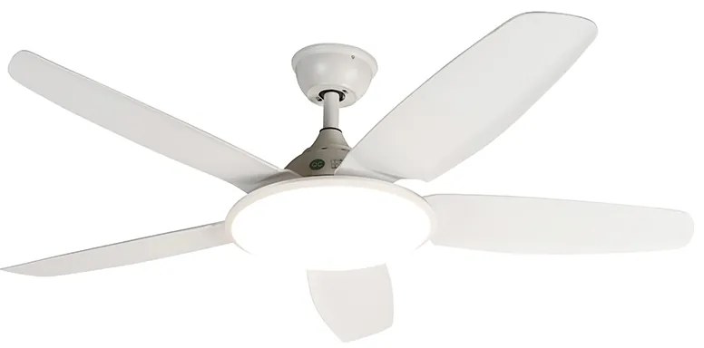 Ventilatore da soffitto bianco incluso telecomando - Vifte